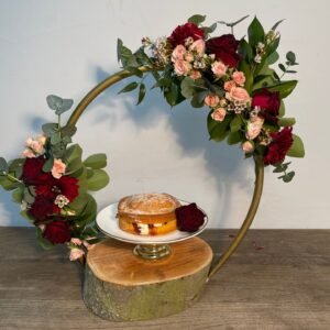 Decorative Floral Cake Stand