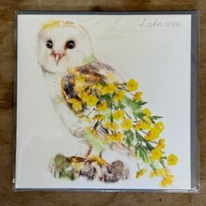 Floral Owl Greeting Card