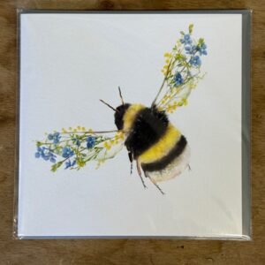 Flying Bee Greeting Card