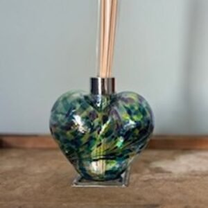 Reed Diffuser Heart in Purple, Teal and Lime