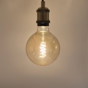 DC-F123, CLEAR GLASS BULB, Dimmable LED E27 Filament