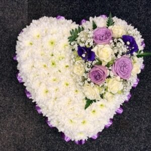 Solid Based Lilac Heart