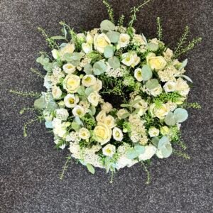 Neutral Floral Wreath