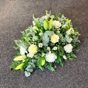 White Rose and Lily Single Ended Spray
